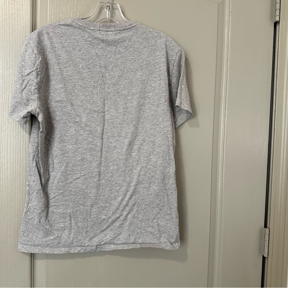 Polo by Ralph Lauren Gray T-Shirt Women’s Medium American Flag Style Logo Casual - Picture 3 of 3